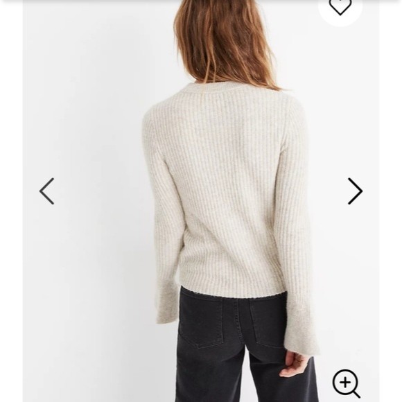 Madewell Bell Sleeve Sweater Sz XS NWT Preppy Feminine Romantic - Picture 11 of 11